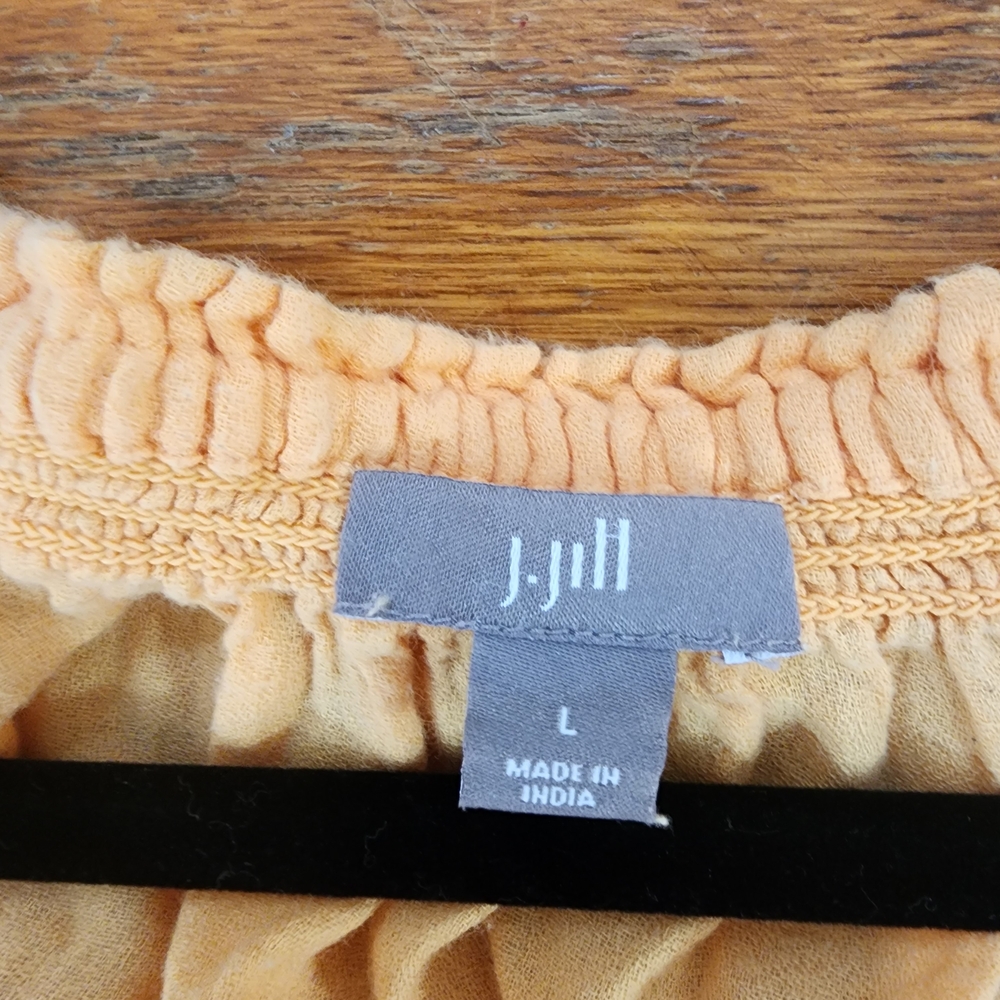 💥 J. Jill Peach Embroidered Boho Tunic - Picture 3 of 6